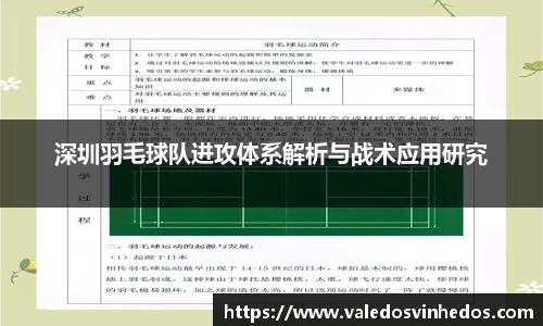 深圳羽毛球队进攻体系解析与战术应用研究